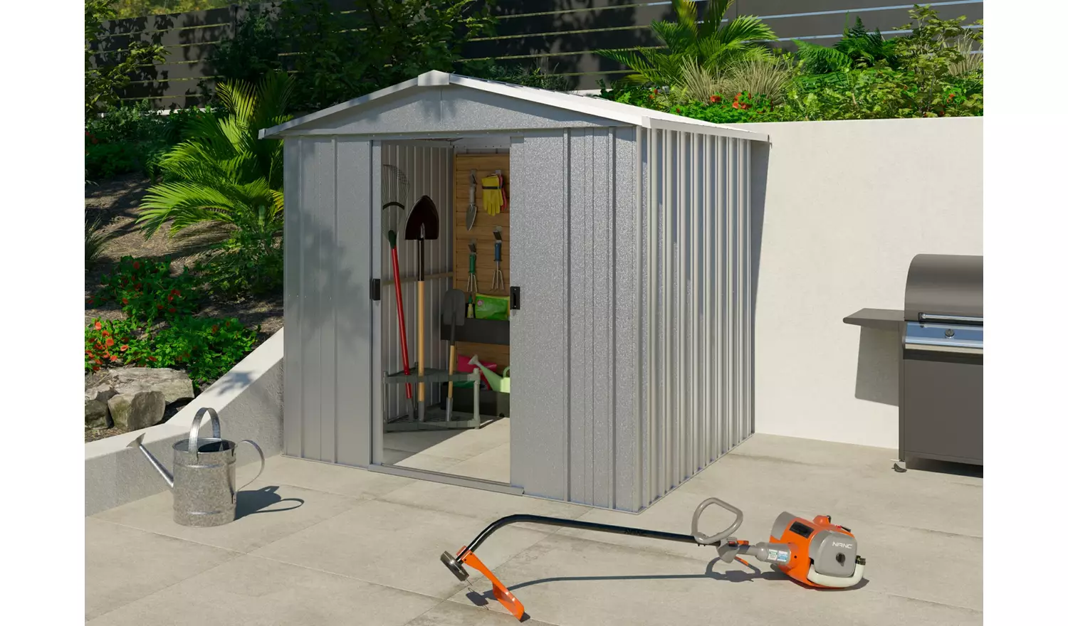 YardMaster Metal Garden Shed 6 X 6ft