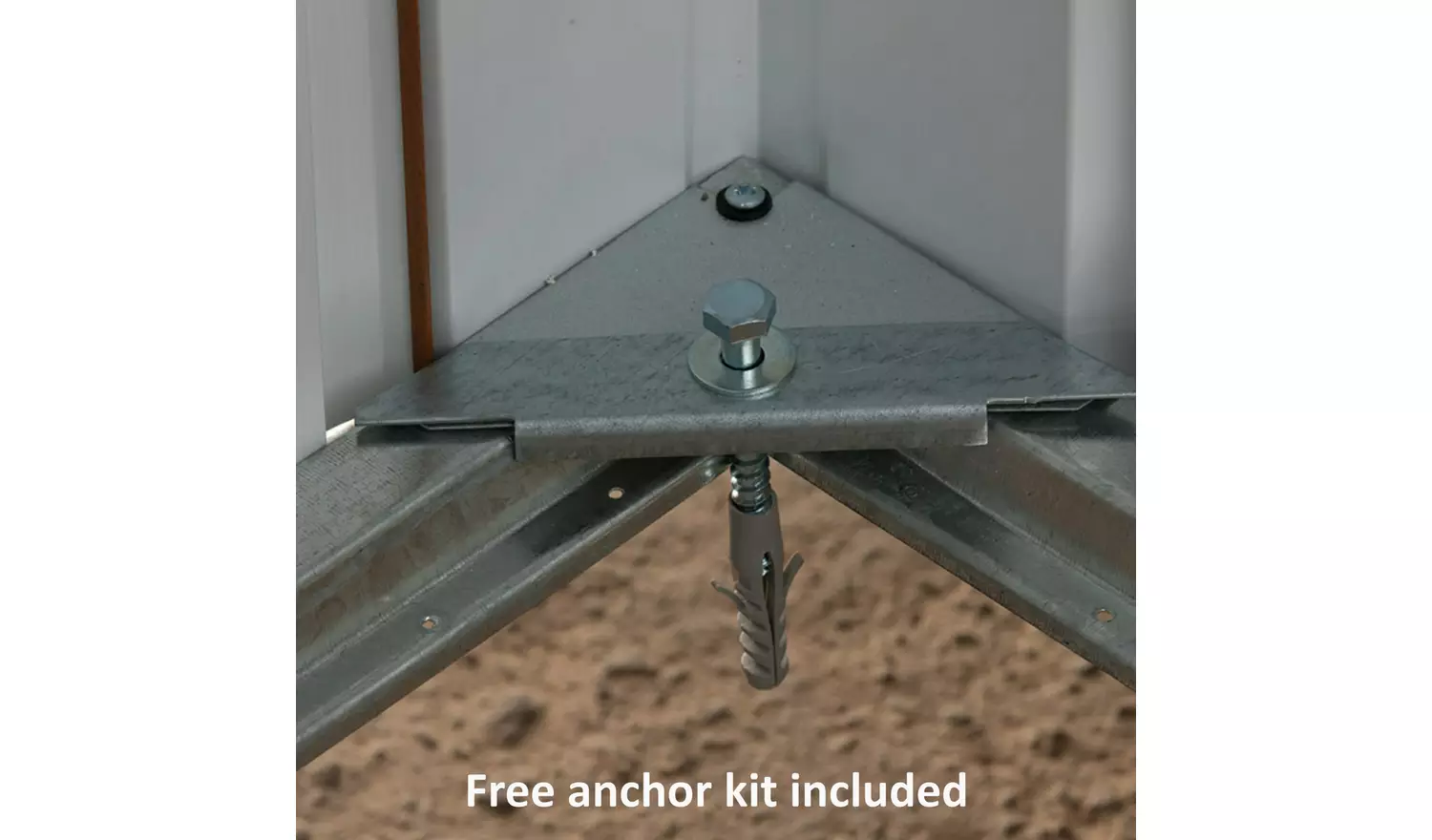 YardMaster Metal Garden Shed 6 X 6ft