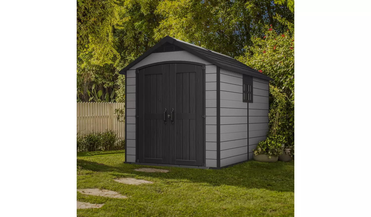 Keter Premier Apex Outdoor Garden Storage Shed -7.5 x 11.5ft