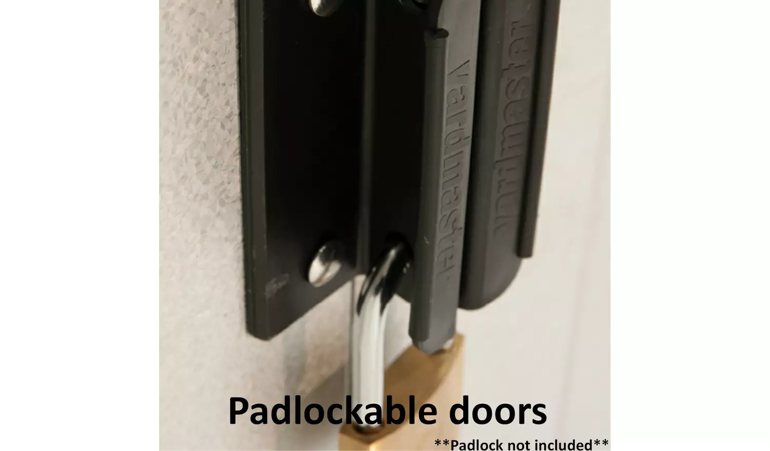 Yardmaster Deluxe Metal Shed with Support Frame - 10 x 10ft