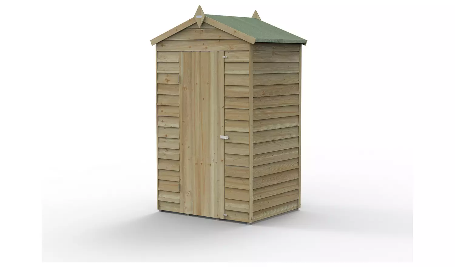 Forest Garden Overlap Windowless Apex Shed 4 x 3ft