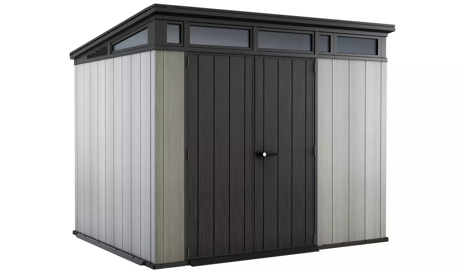 Keter Artisan Pent Outdoor Garden Storage Shed 9 x 7ft -Grey