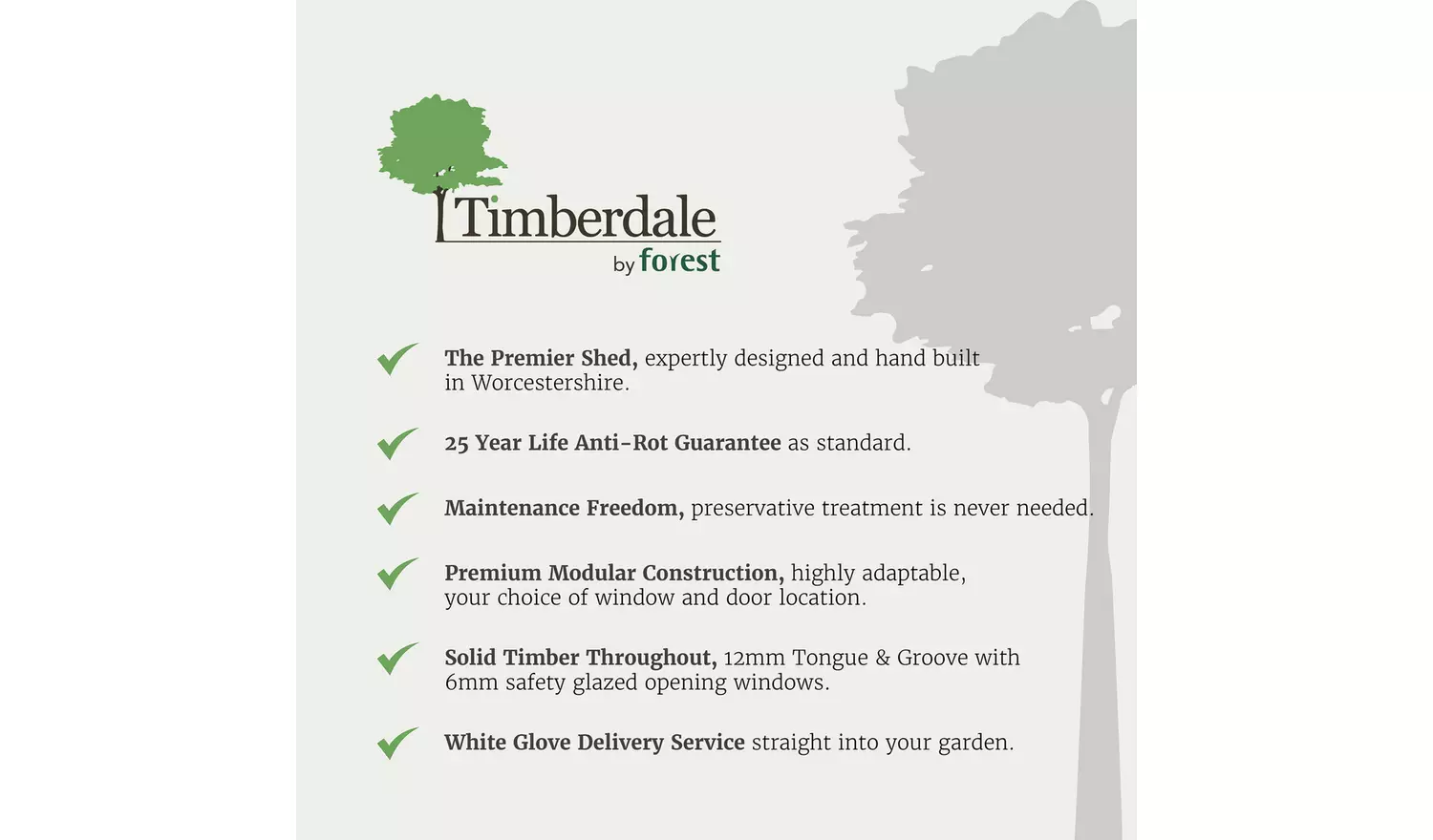 Forest Timberdale Apex Shed - 6 x 8ft