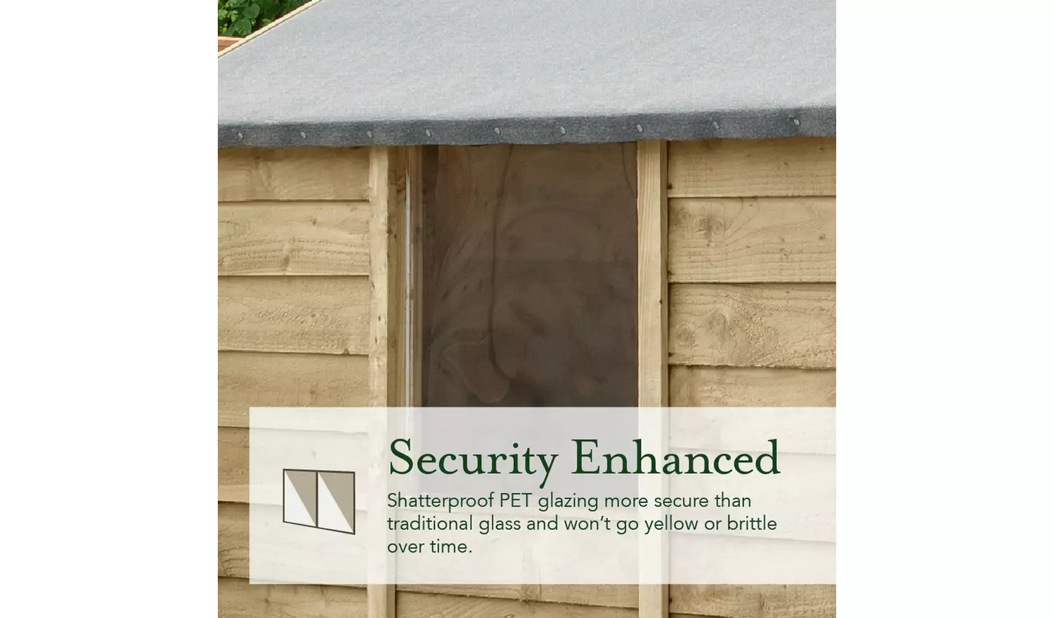 Forest 4Life Overlap Pressure Treated Apex Shed - 10 x 15ft