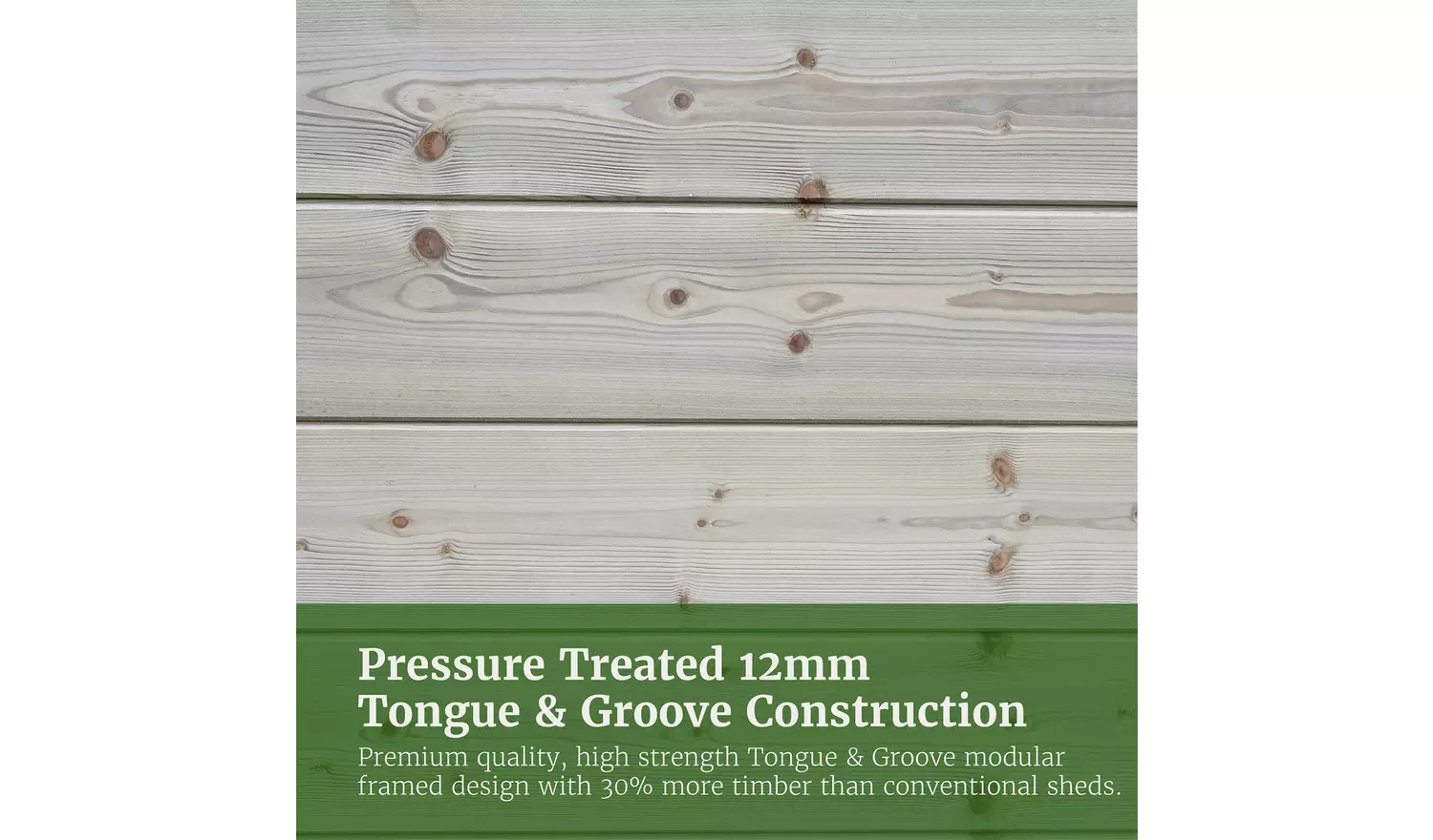 Forest Timberdale Double Door Apex Shed - 10 x 8ft