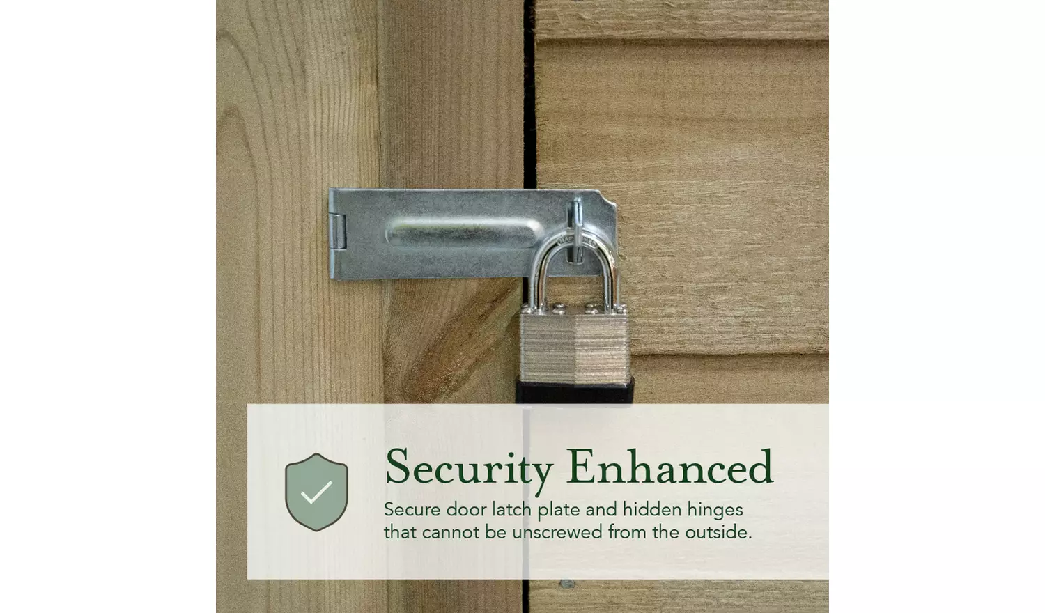 Forest 4Life Wooden Overlap Windowless Apex Shed - 6 x 4ft