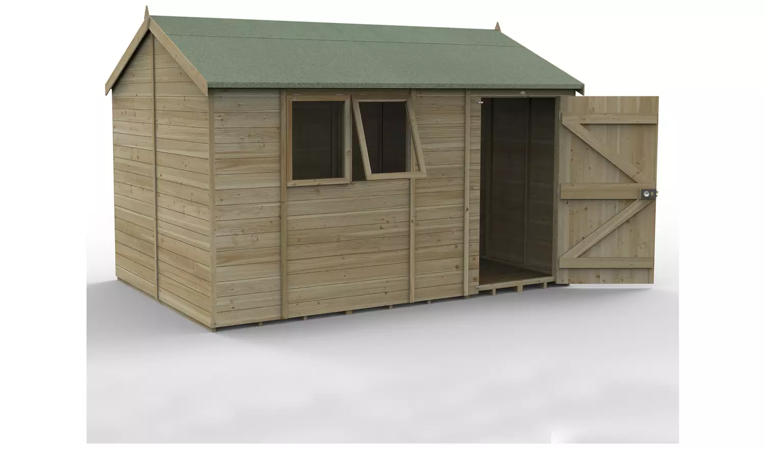Forest Timberdale Reverse Apex Shed - 12 x 8ft