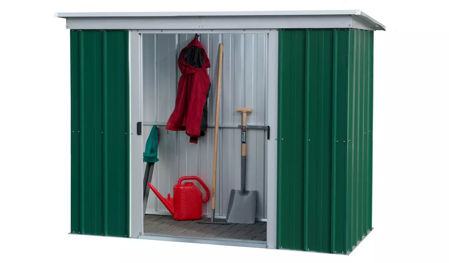 YardMaster Hercules Metal Pent Garden Shed - 6 x 4ft