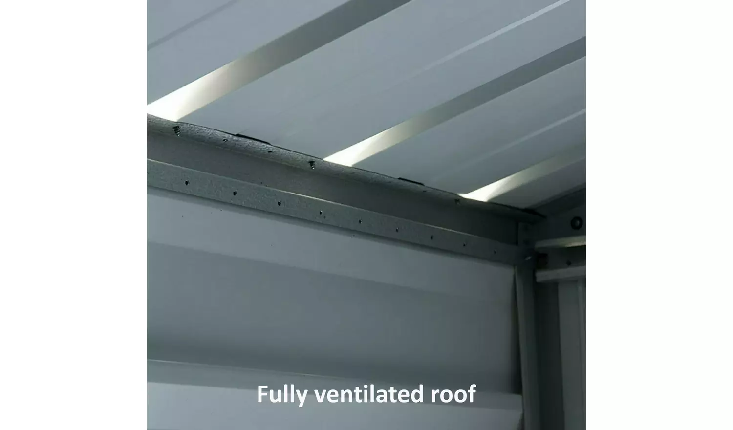 YardMaster Hercules Metal Pent Garden Shed - 8 x 4ft