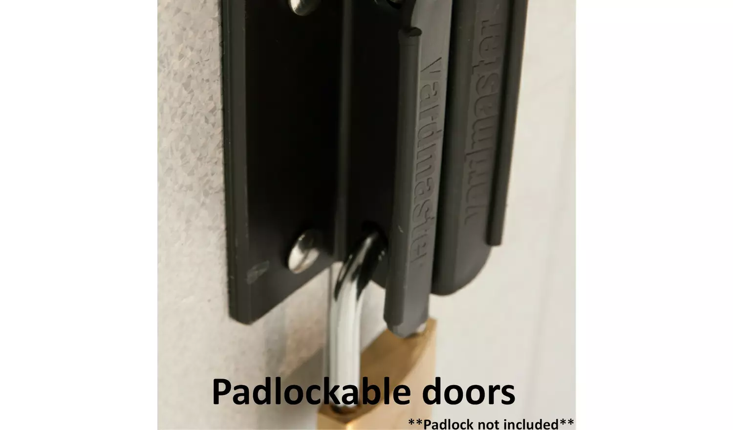 YardMaster Hercules Metal Pent Garden Shed - 8 x 4ft