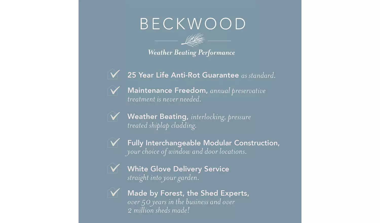 Forest Beckwood Shiplap 2 Windows Pent Shed - 8 x 6ft