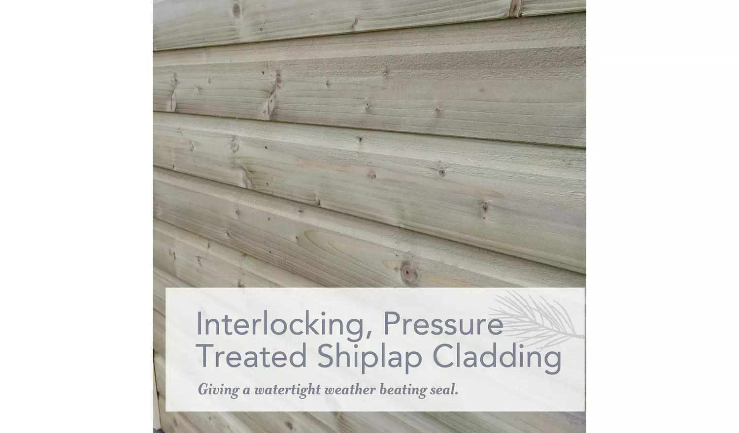 Forest Beckwood Shiplap 2 Windows Pent Shed - 8 x 6ft