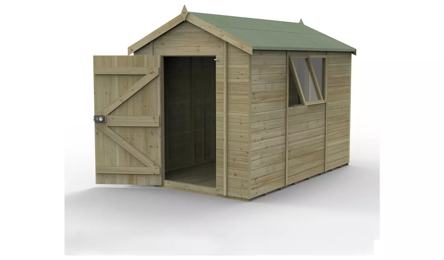 Forest Timberdale 2 Windows Apex Shed - 10 x 6ft