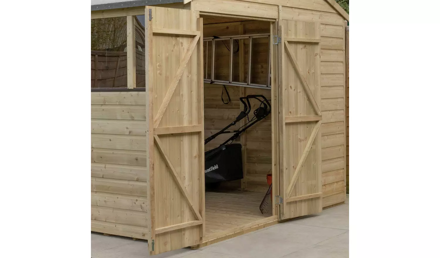 Forest Beckwood Shiplap 4 Windows Apex Shed - 10 x 10ft