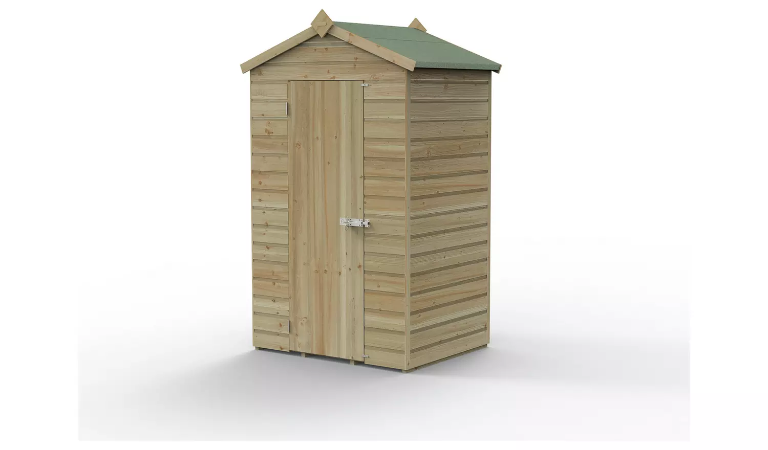 Forest Beckwood Shiplap Windowless Apex Shed - 4 x 3ft