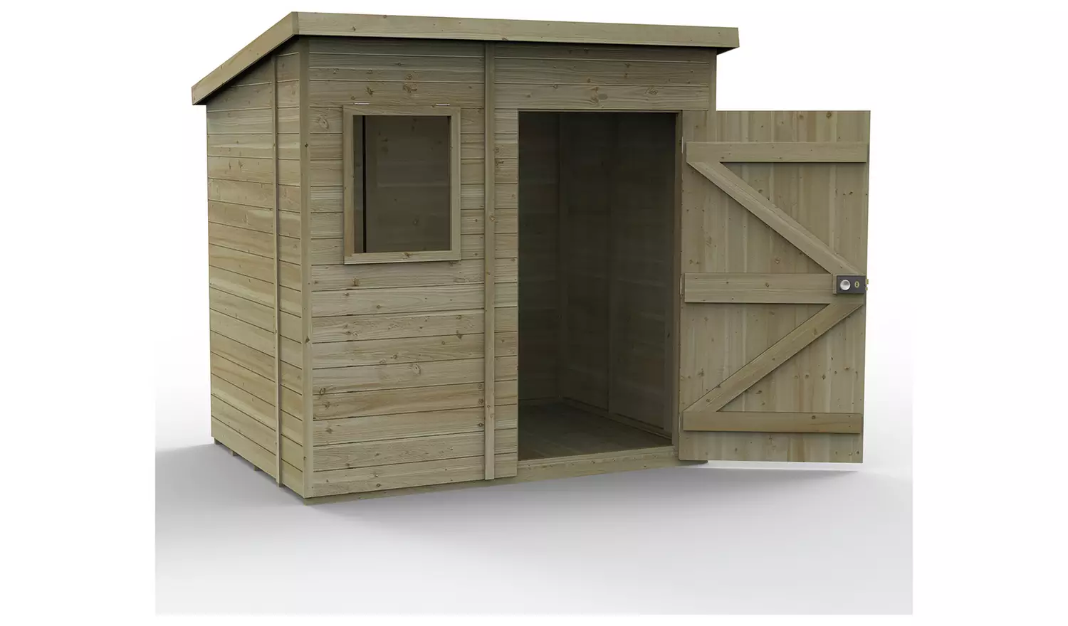 Forest Timberdale 1 Window Pent Shed - 7 x 5ft