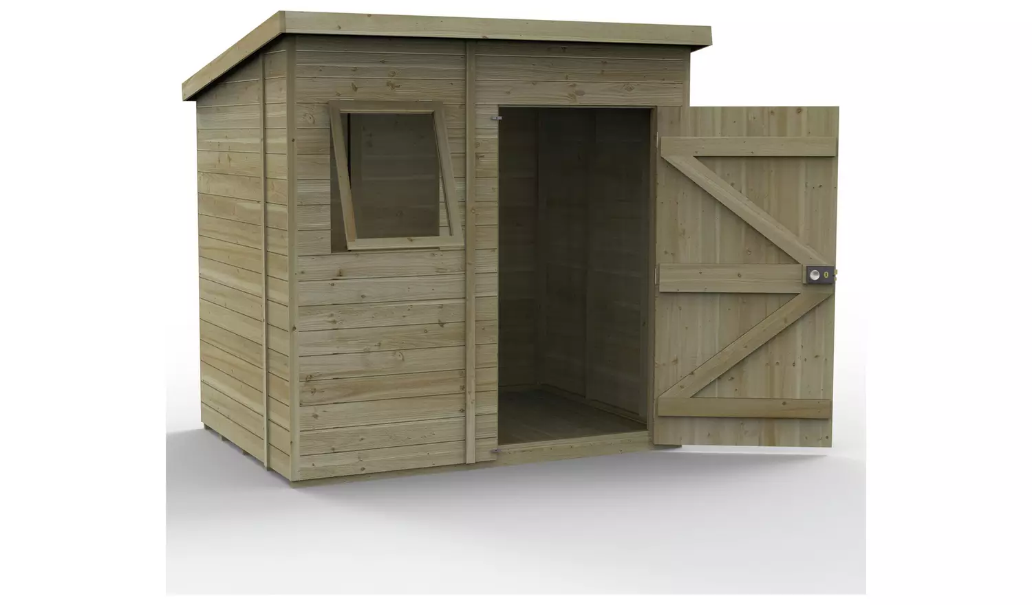 Forest Timberdale 1 Window Pent Shed - 7 x 5ft