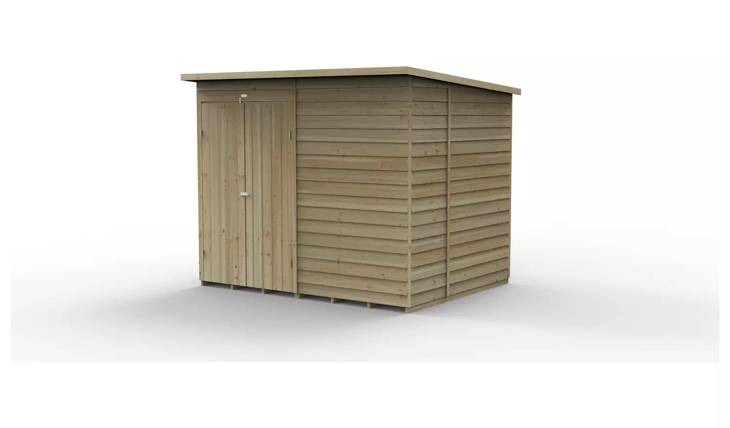Forest 4Life Overlap Windowless Pent Shed - 8 x 6ft