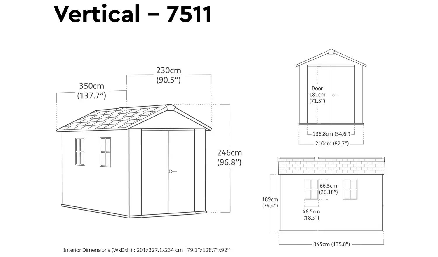 Keter Newton Plus Apex Outdoor Storage Shed 7.5x11ft - Grey
