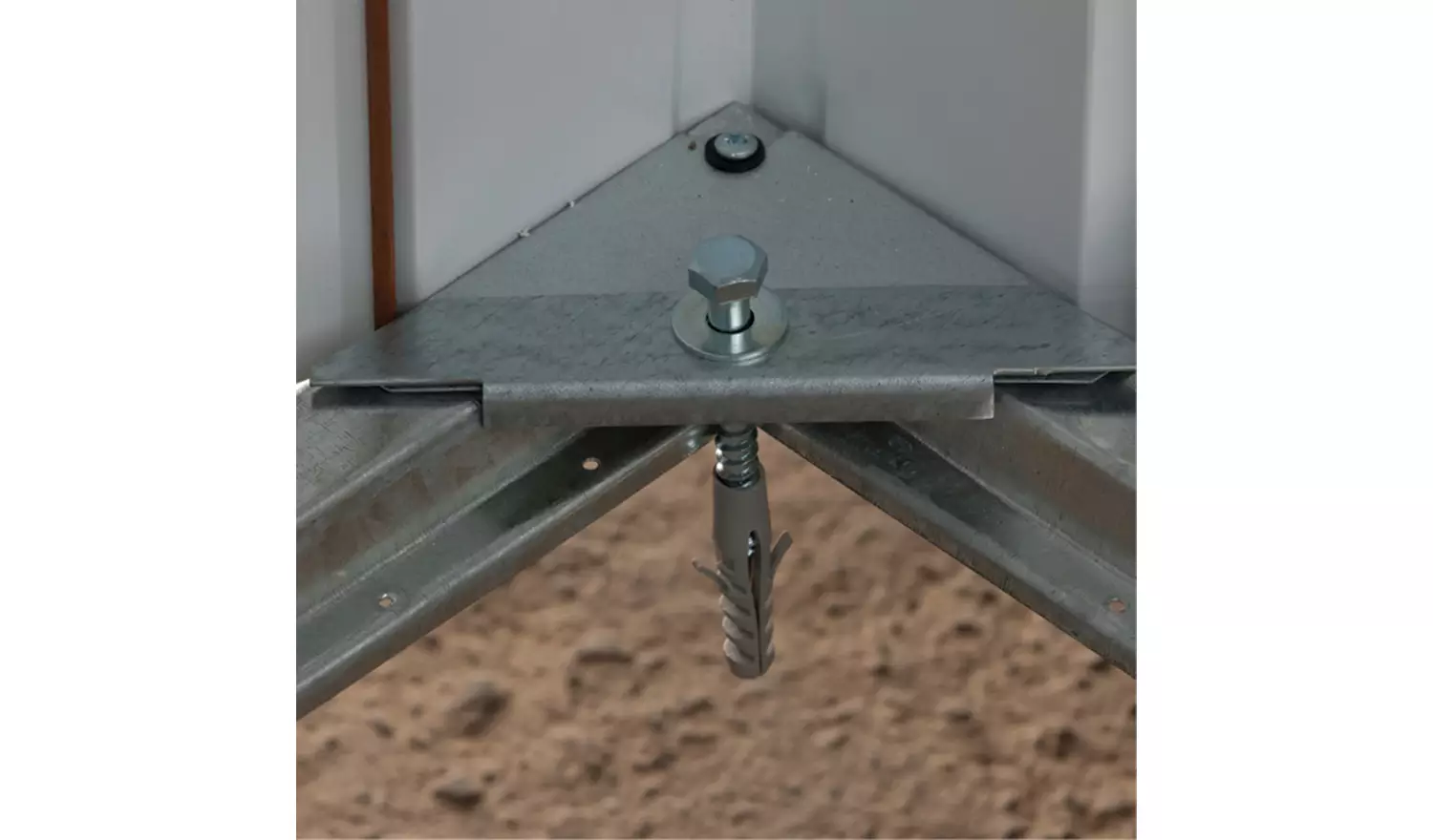 Yardmaster Pent Metal Garden Storage Unit - 6 x 4ft