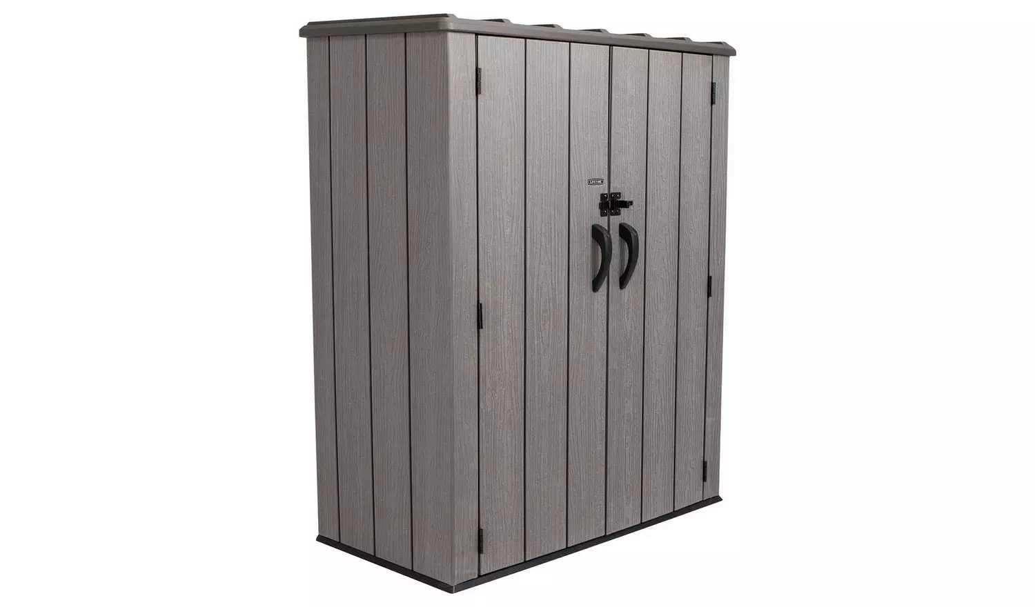 Lifetime Plastic Brown Vertical Storage Shed - 5'3ft