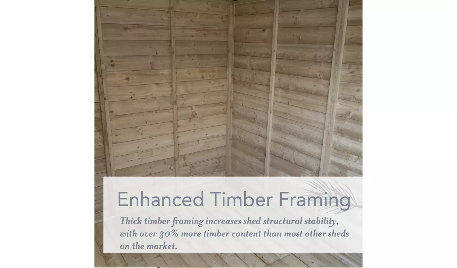 Forest Beckwood Shiplap 2 Windows Reverse Apex Shed - 7x5ft