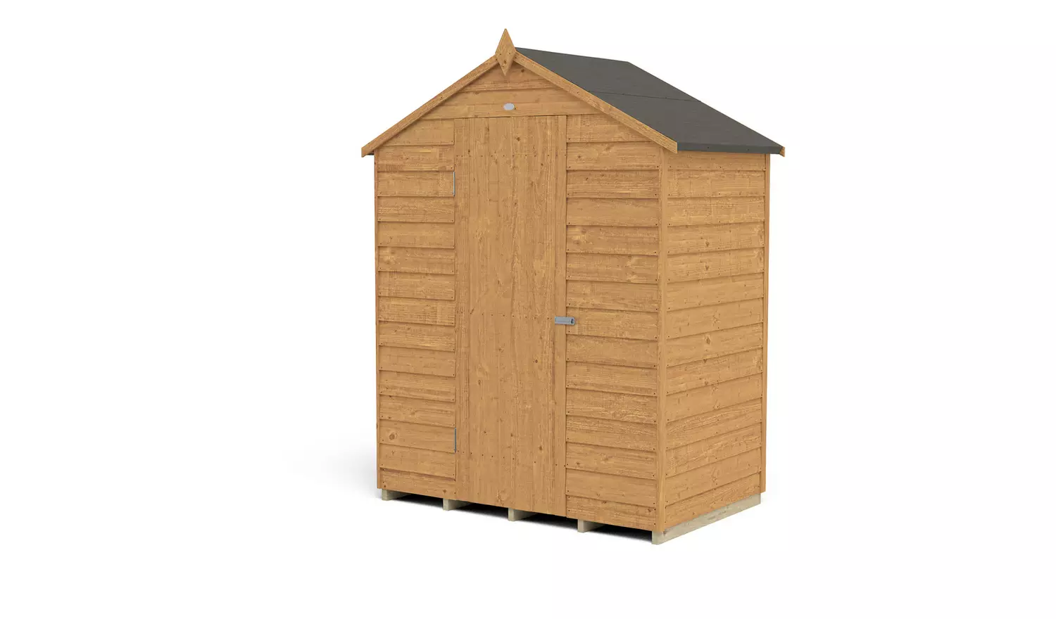 Forest Wooden Overlap Windowless Apex Shed 5 x 3ft