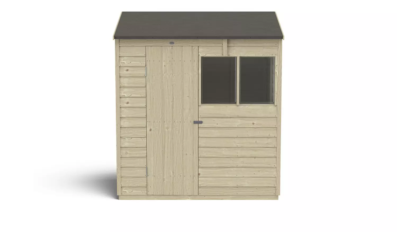 Forest Wooden Overlap 2 Clear Window Apex Shed 6 x 4ft