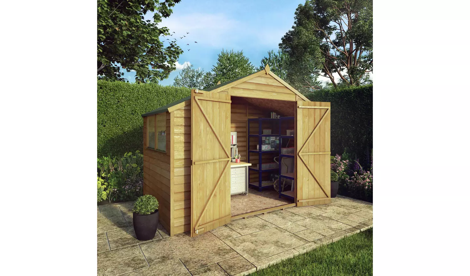 Mercia Overlap Apex Shed - 5 x 10ft
