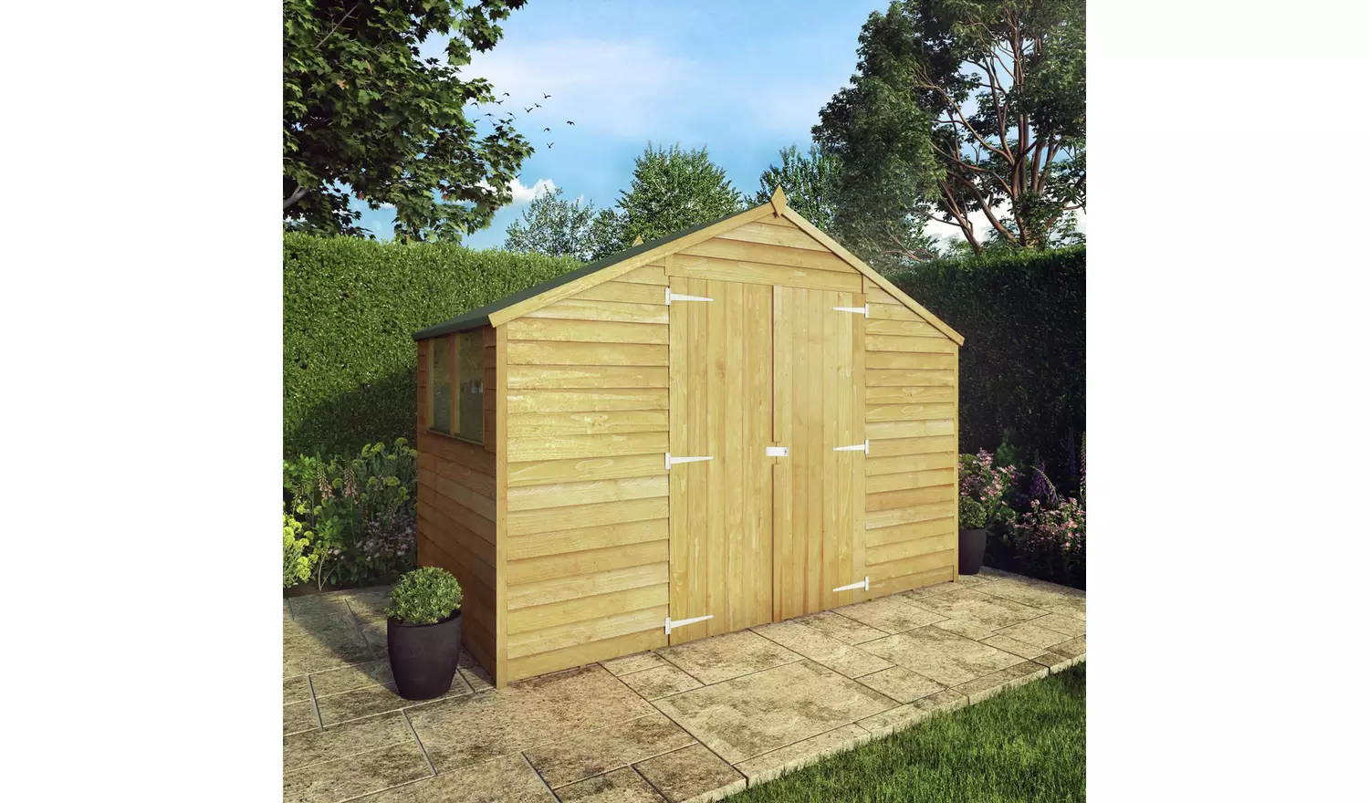 Mercia Overlap Apex Shed - 5 x 10ft
