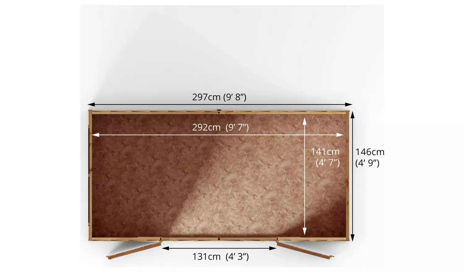 Mercia Overlap Apex Shed - 5 x 10ft