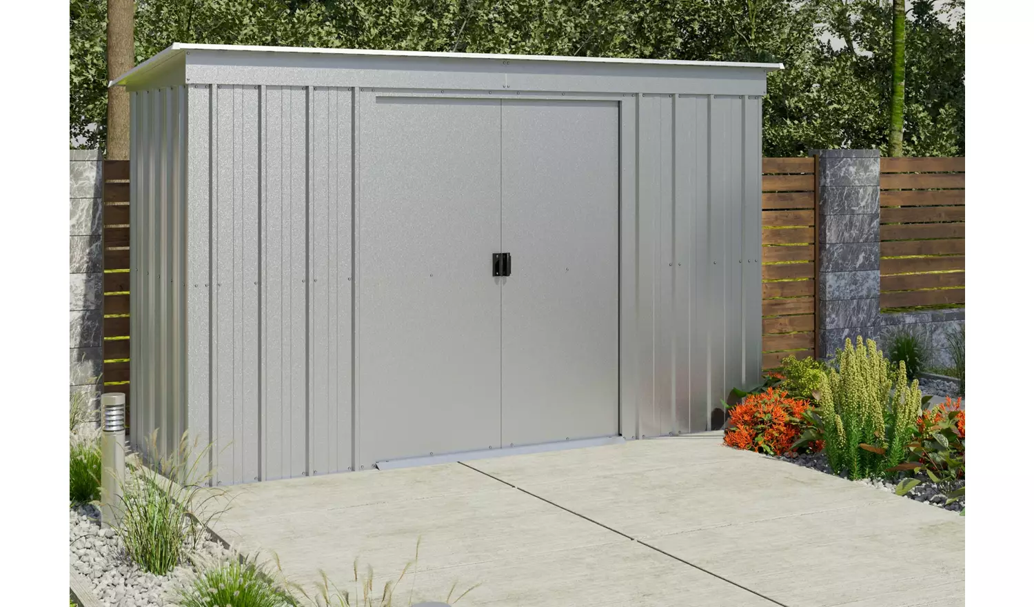 Yardmaster Metal Pent Shed 10 x 4ft