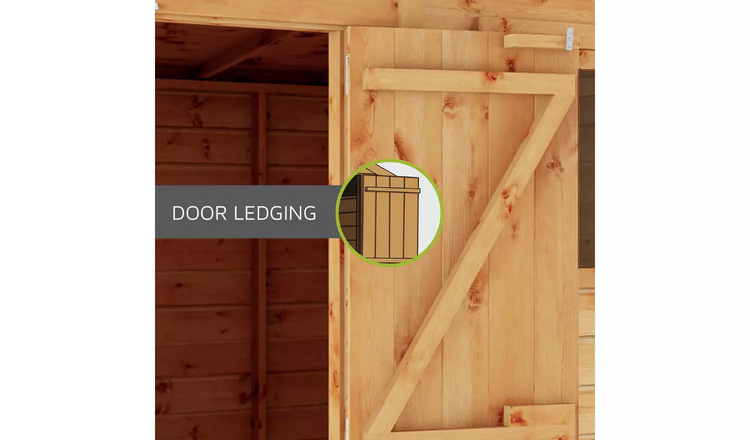 Mercia Overlap 4 Windows Shed - 10 x 6ft