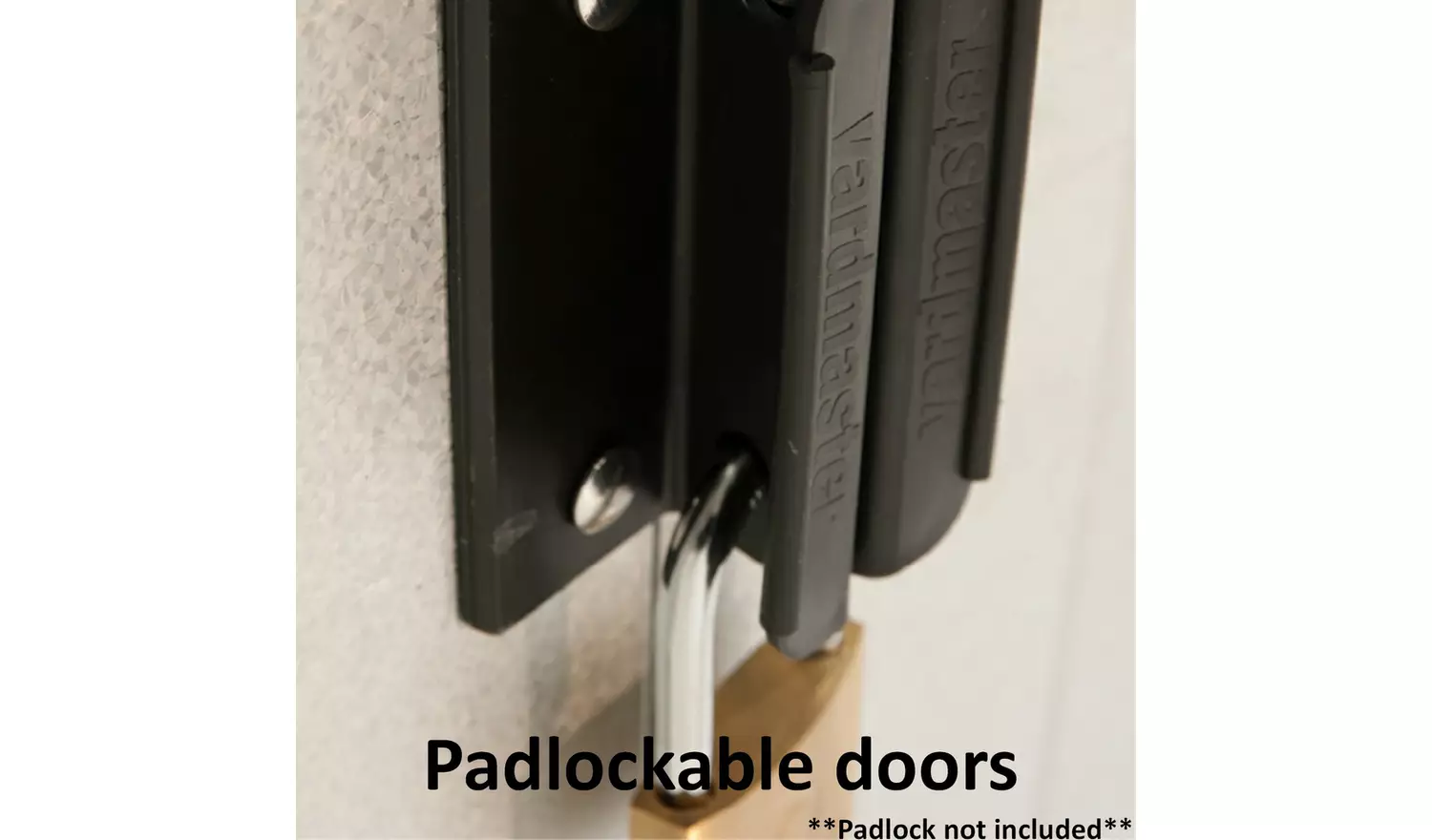 Yardmaster Metal Pent Garden Shed - 6 x 4ft