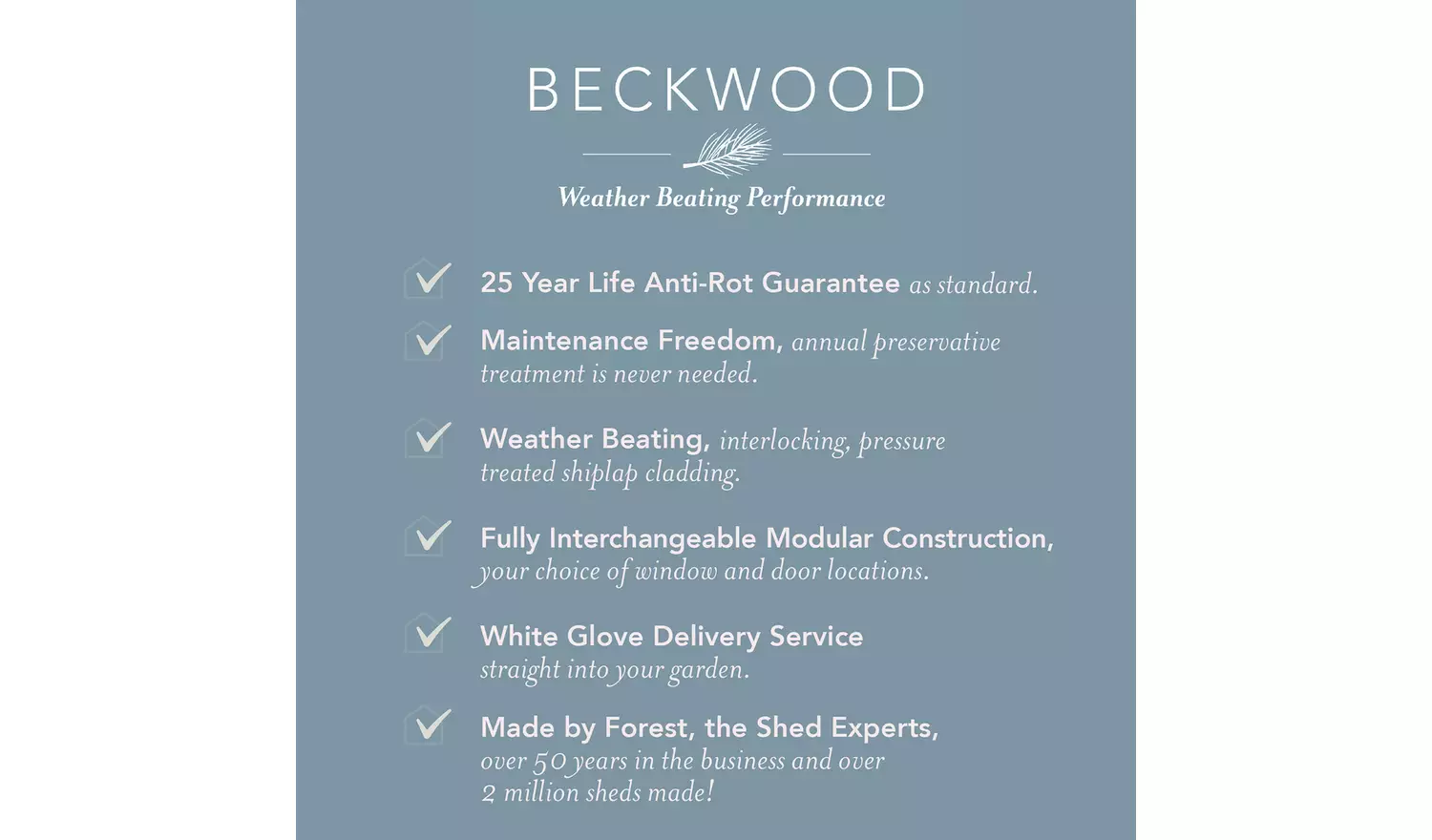 Forest Beckwood Shiplap Windowless Apex Shed - 6 x 8ft