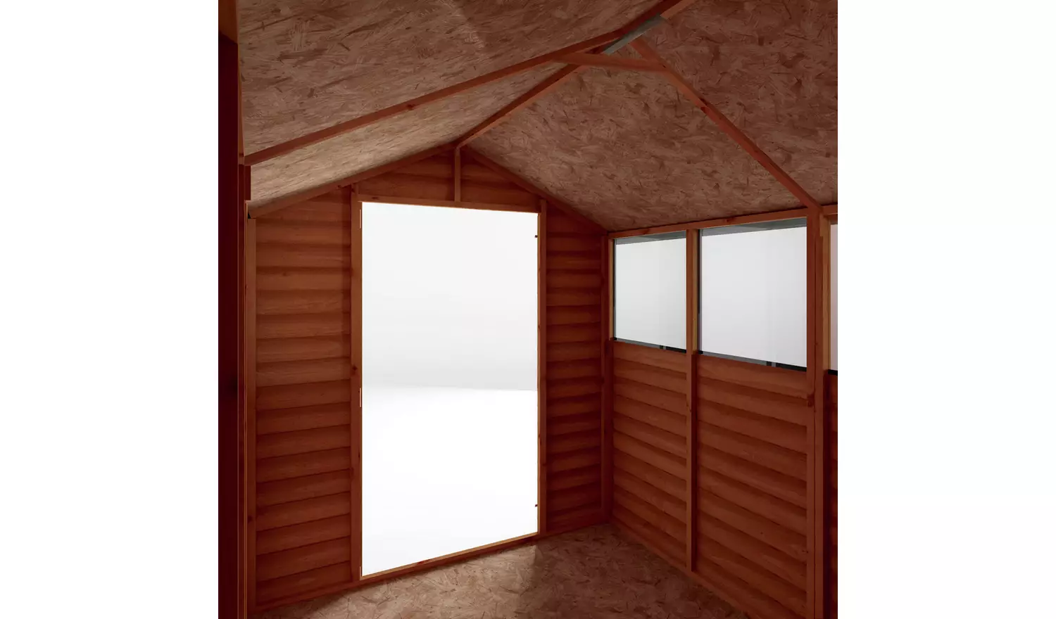 Mercia Wooden Overlap Apex Garden Shed - 8 x 6ft