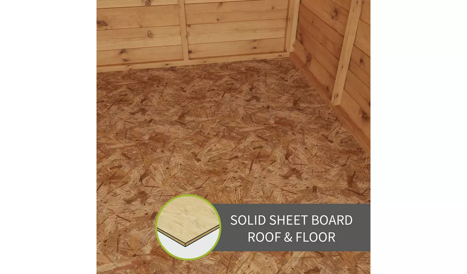 Mercia Wooden Overlap Apex Garden Shed - 8 x 6ft