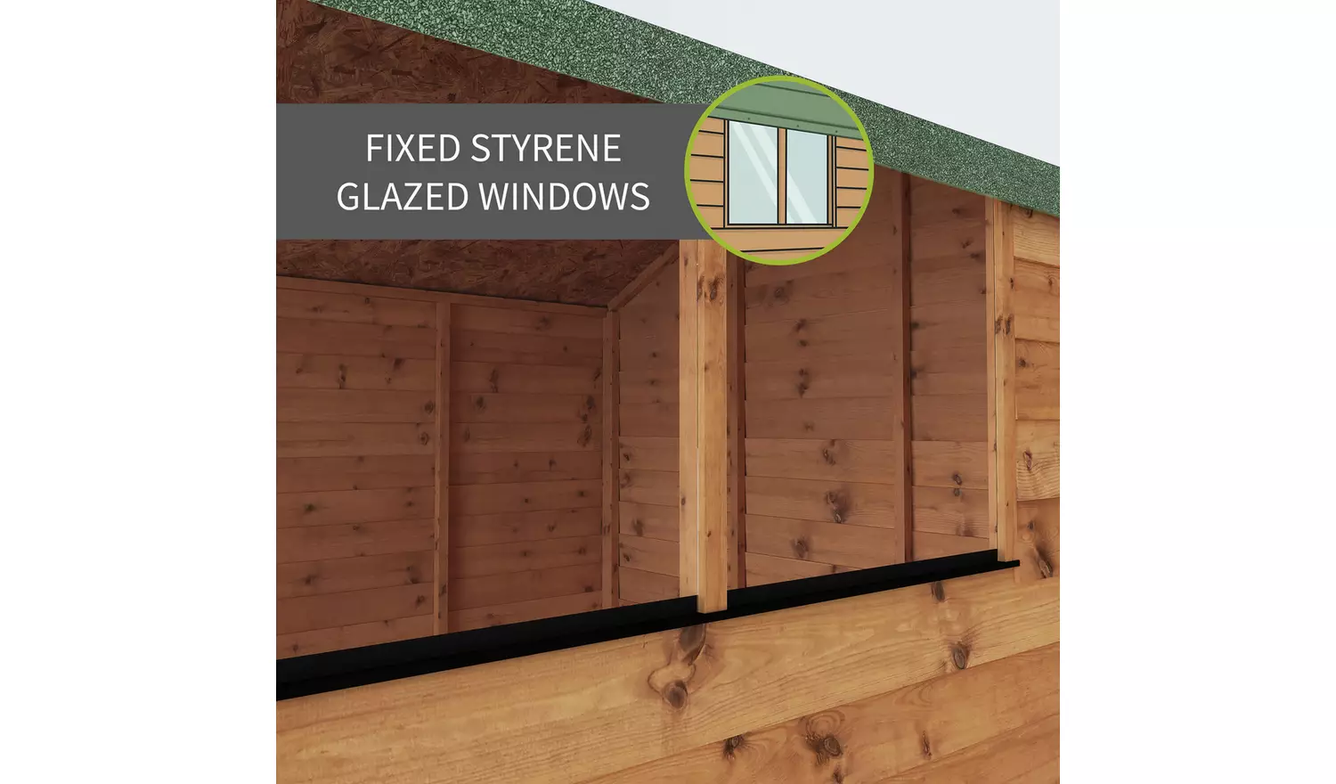 Mercia Wooden Overlap Apex Garden Shed - 8 x 6ft