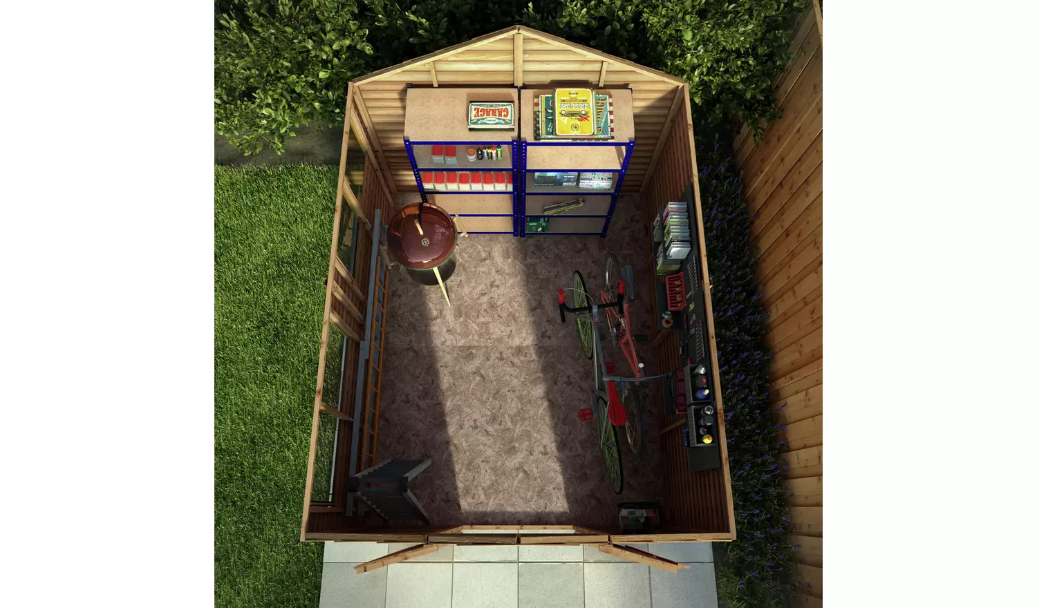 Mercia Wooden Overlap Garden Shed 10 x 8ft