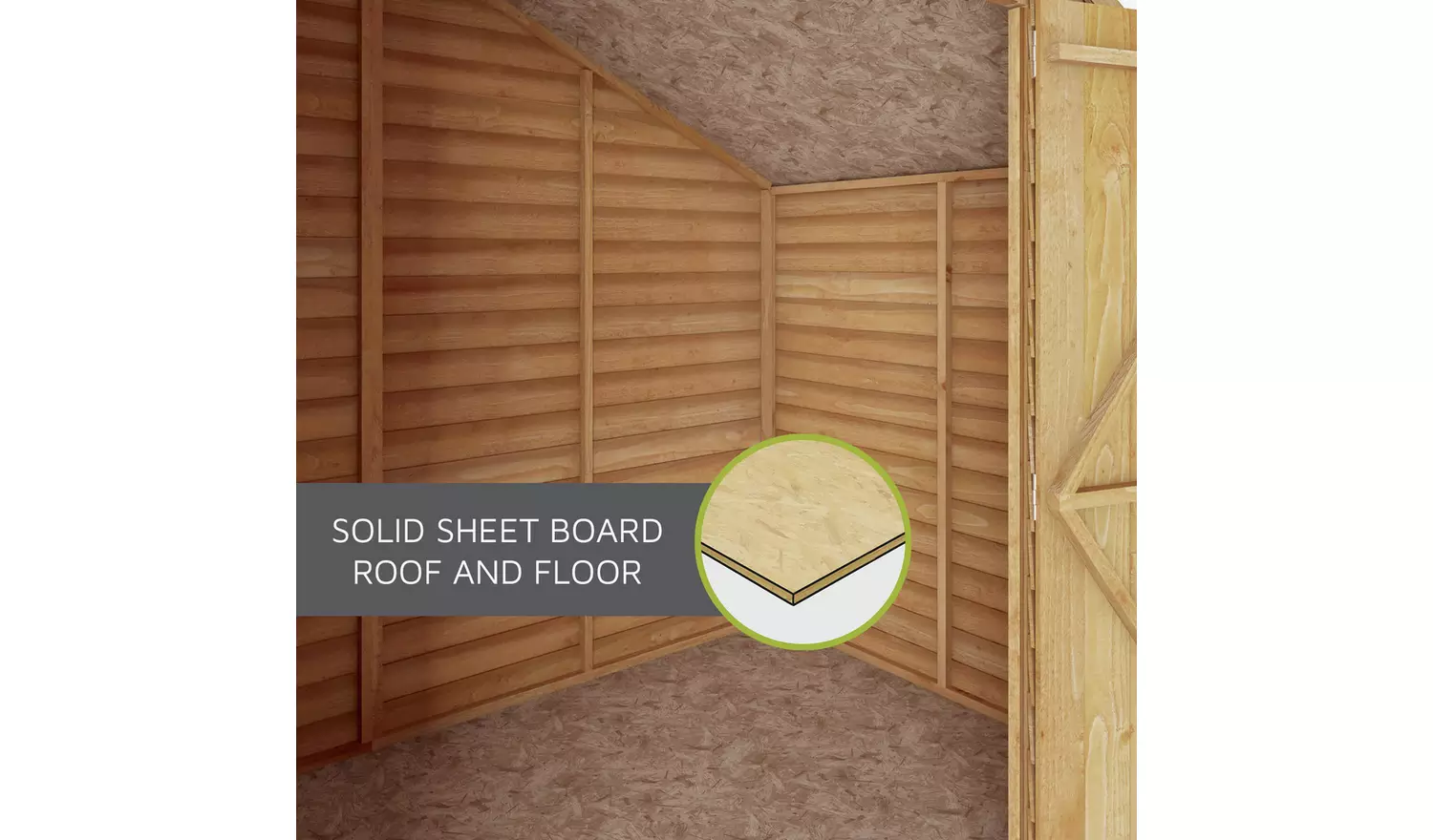 Mercia Wooden Overlap Garden Shed 10 x 8ft