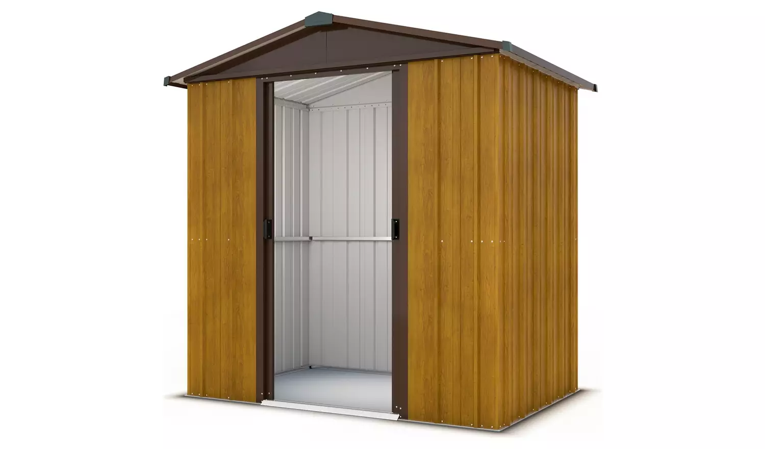 Yardmaster Metal Wood Effect Shed 6 x 4ft