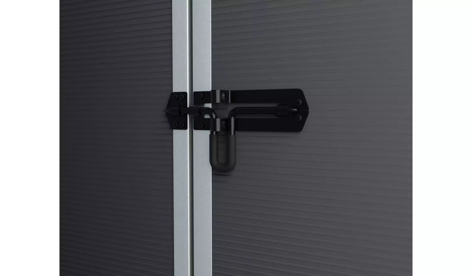 PalramCanopia Rubicon Plastic Grey Garden Shed - 6 x 8ft