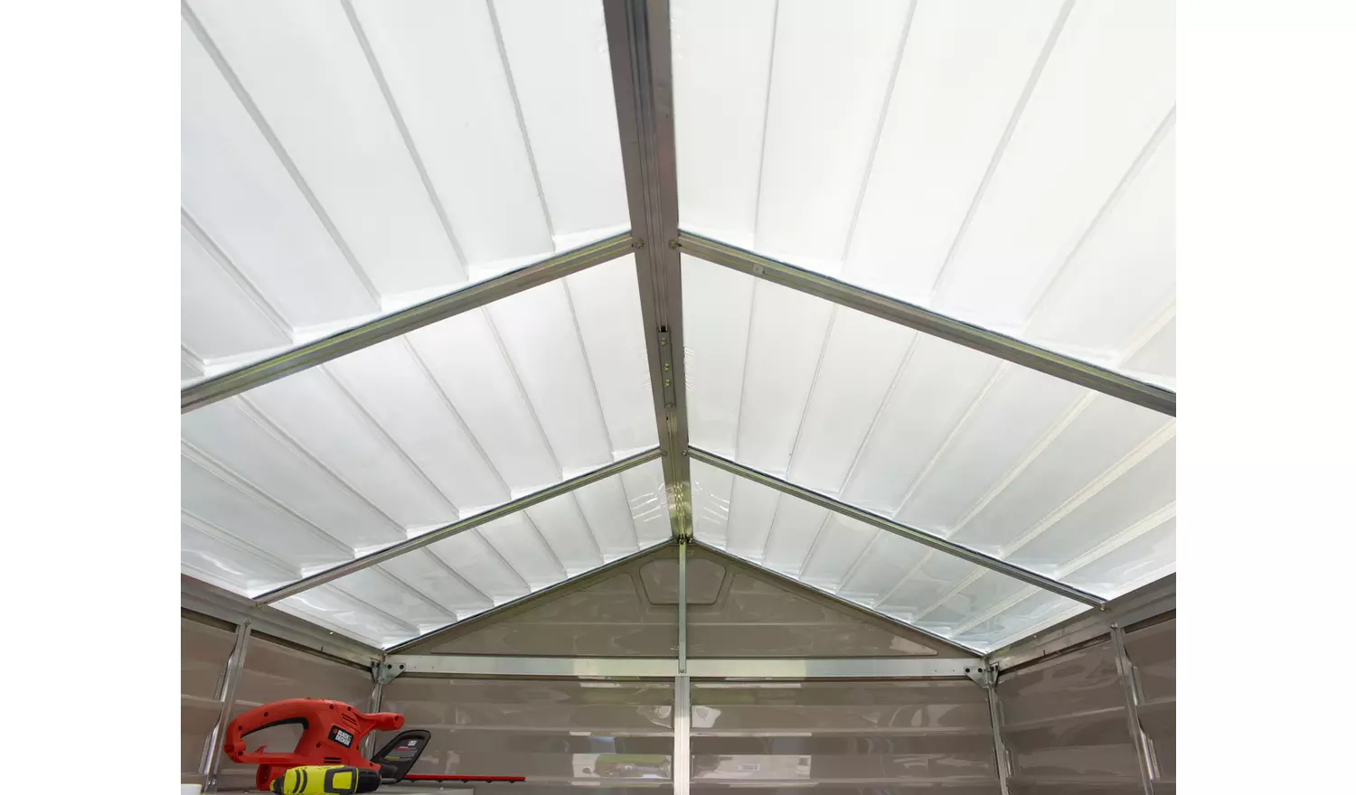 Palram Canopia 2 Box Plastic Tan Garden Shed 6 x 10ft