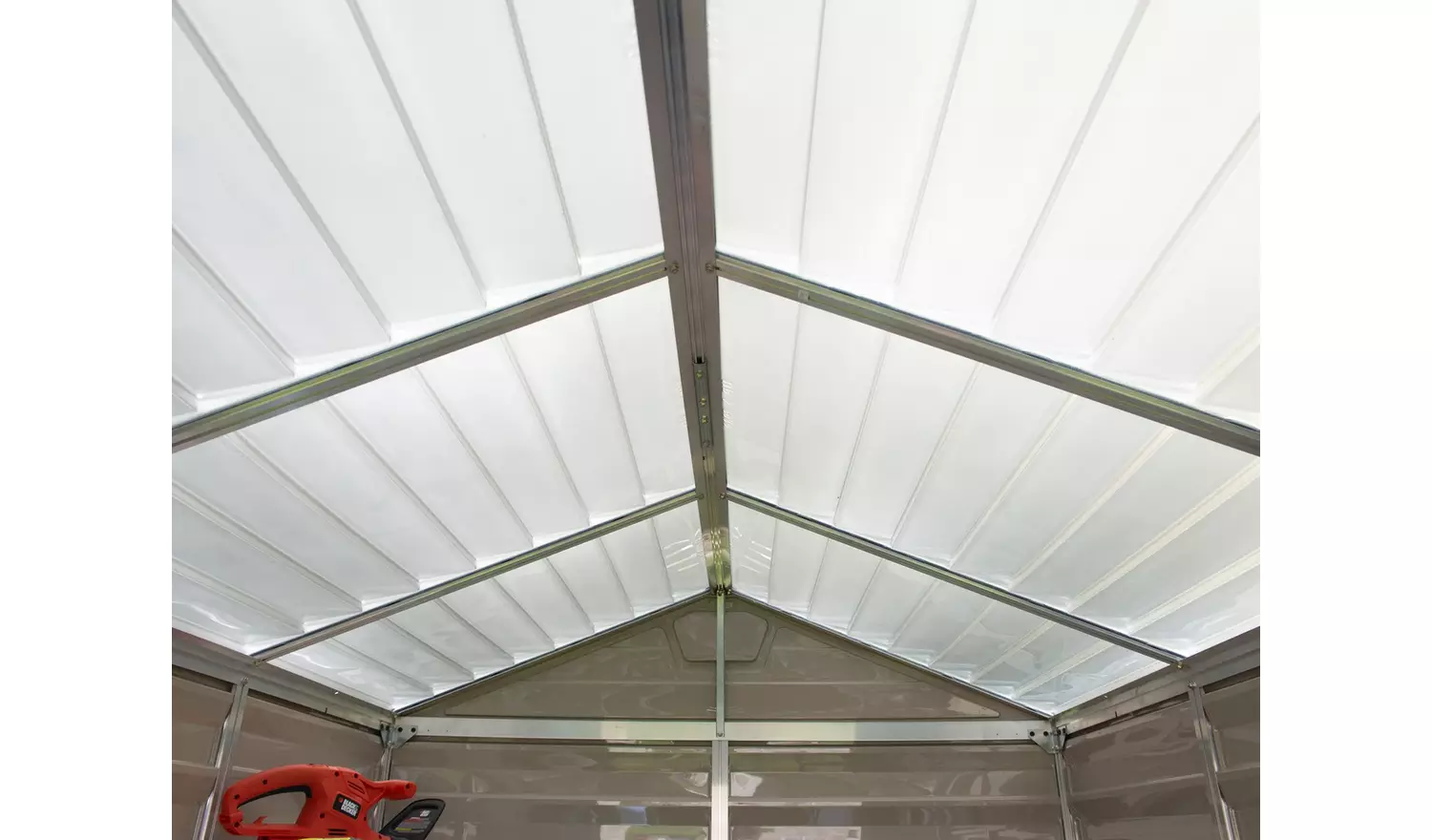 Palram Canopia Skylight Plastic Tan Garden Shed - 6 x 8ft