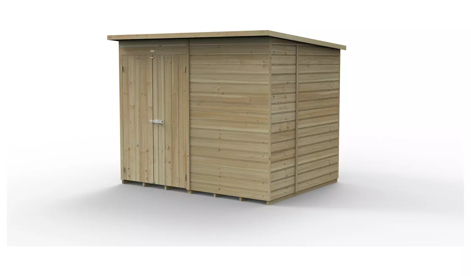 Forest Beckwood Shiplap Windowless Pent Shed - 8 x 6ft