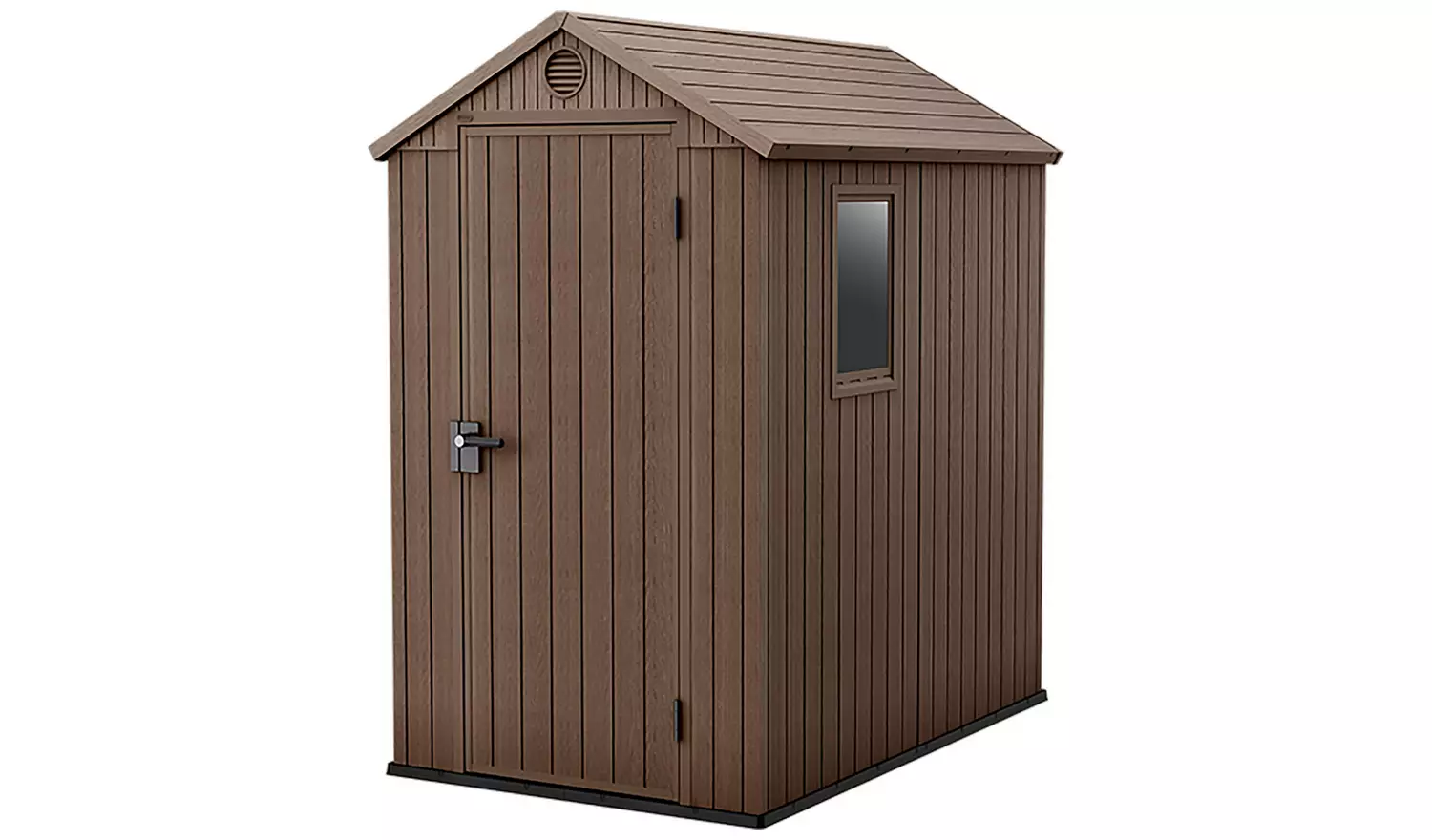 Keter Darwin Apex Garden Storage Shed 4 x 6ft - Brown