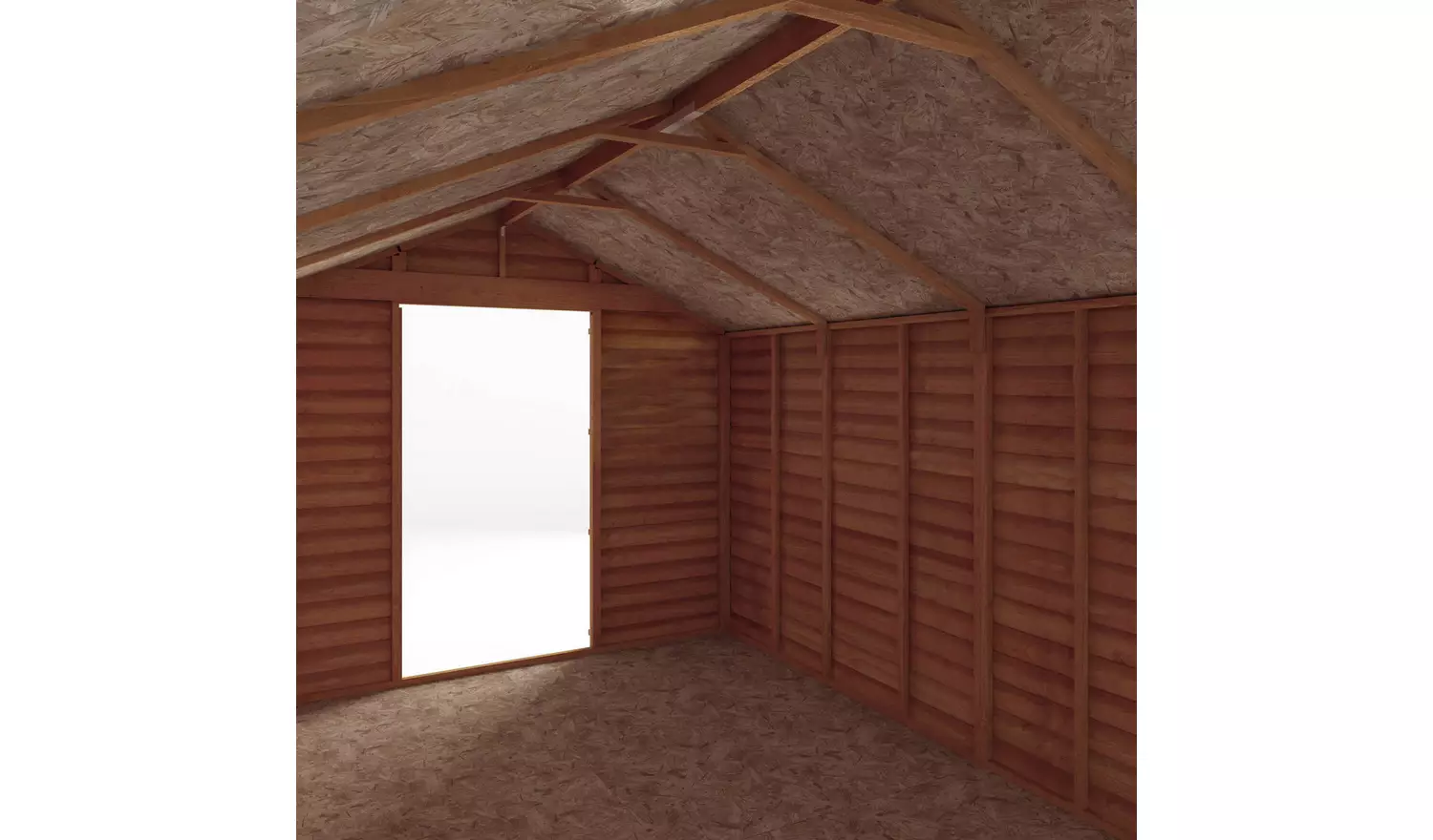Mercia Wooden Overlap Windowless Shed 12 x 8ft