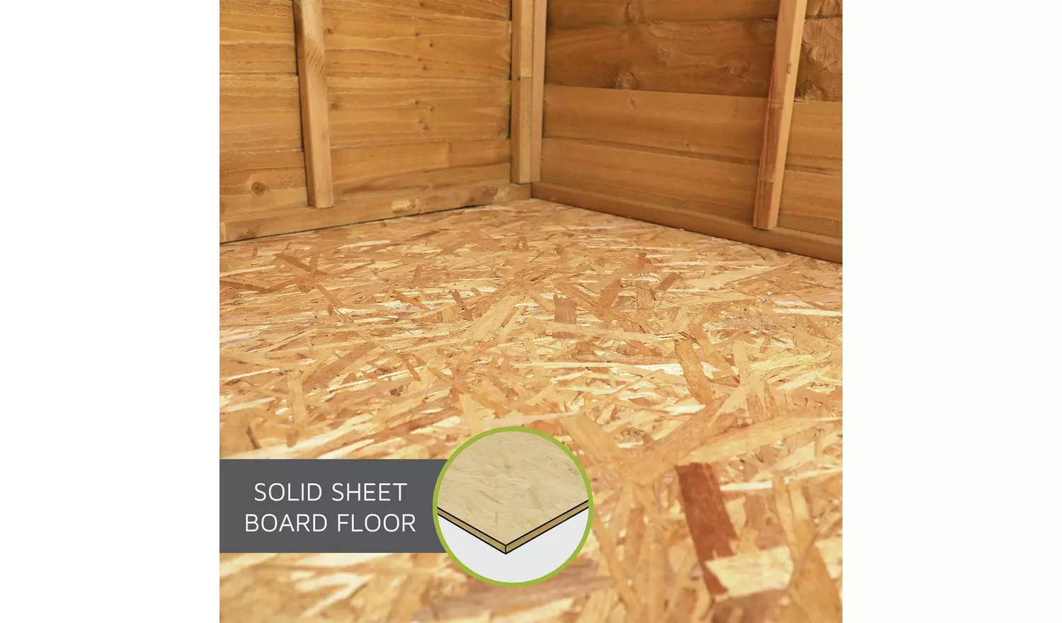 Mercia Wooden Overlap Windowless Shed 10 x 8ft