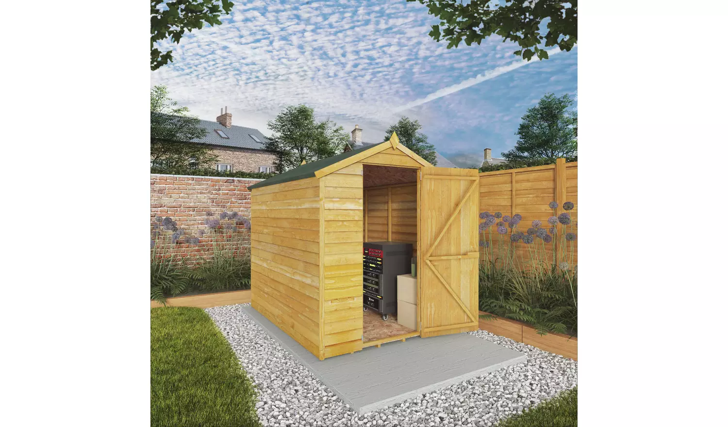 Mercia Wooden Overlap Windowless Shed 7 x 5ft