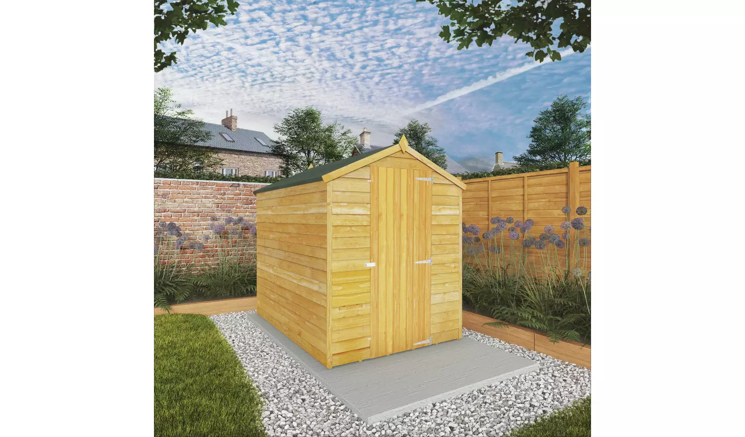 Mercia Wooden Overlap Windowless Shed 7 x 5ft